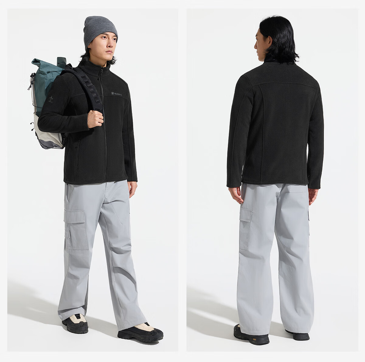 TOREAD Fleece Jacket 25 Autumn Winter New Men's Zipper Coat Fleece Warm Anti-Static Top TACCCN91868 2