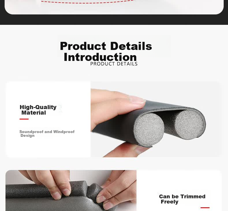 Cigeman Glass Door Seal Strip, H-Shaped Shower Room Water Barrier Strip, Bathroom Door And Window Soundproof Waterproof Rubber Strip 19