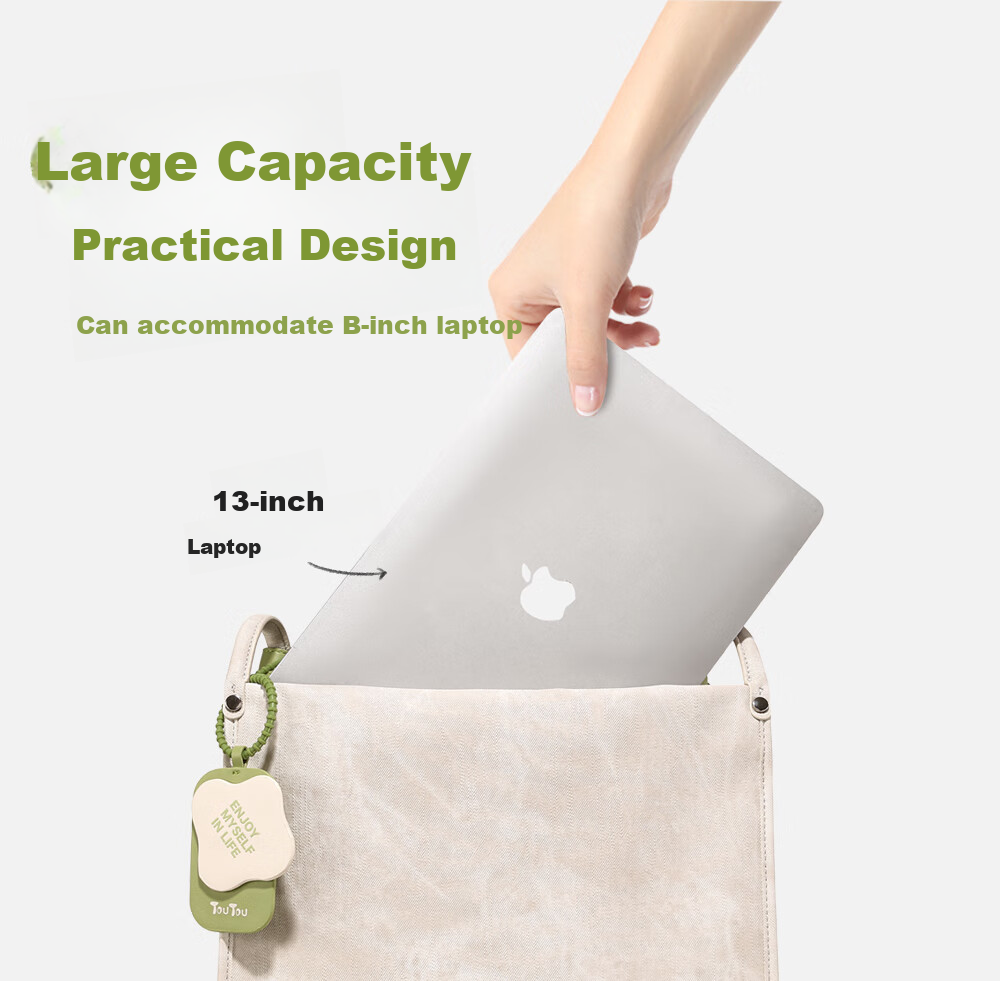 Toutou Women's Contrasting Color, Stylish Commuter Bag, Casual Brown Versatile Tote Large Bag, Laptop Bag, Shoulder And Underarm Bag, Birthday Gift 14