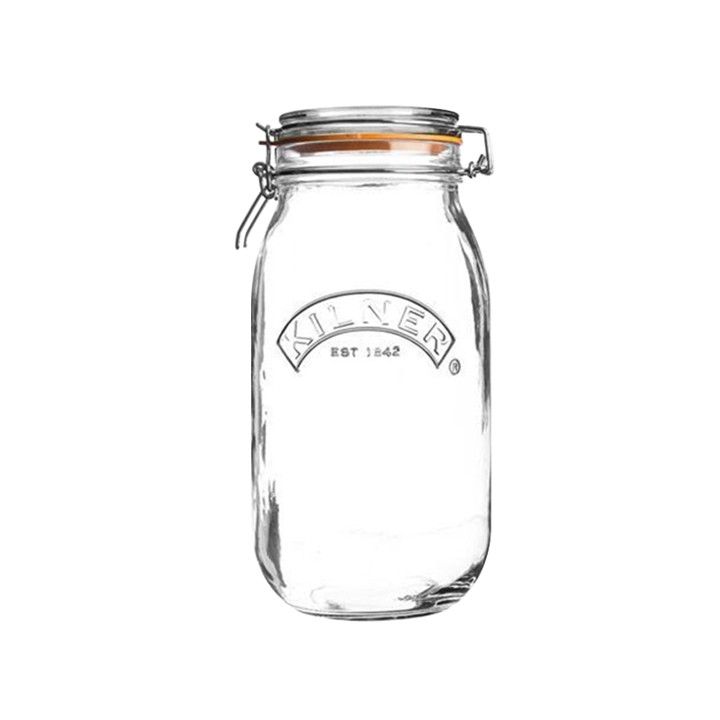 Kilner Glass Airtight Jar Food Grade Tea Storage Container Jam Honey Pickle Fermentation Jar 2000ml