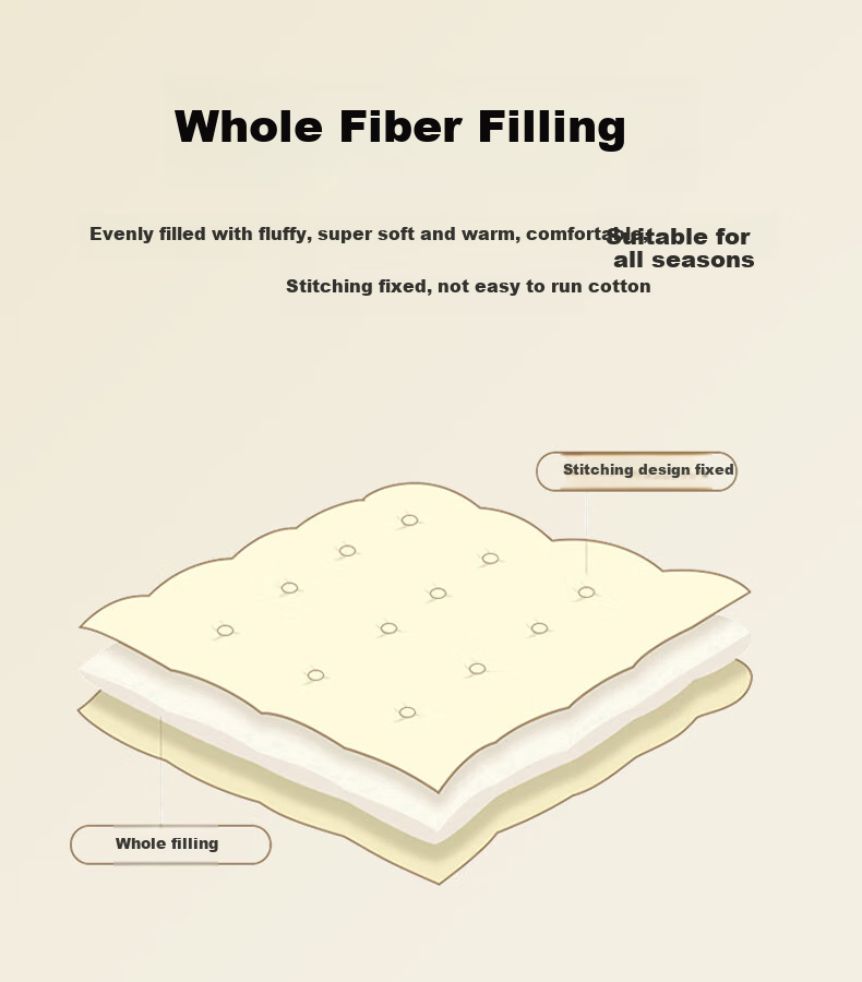 Grace Class A Fabric Autumn Winter Four Seasons Comforter, Double Student Dormitory Quilt, Air Conditioning Quilt, 8 Jin, 200*230cm, Cream Yellow 9