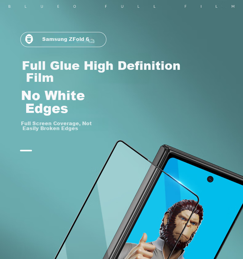 Lanxingxiansheng W25 Screen Protector for Samsung, High-Definition Tempered Glass Film with Anti-Static, Shatterproof, And Anti-Fingerprint Protection for Foldable Outer Scree 1
