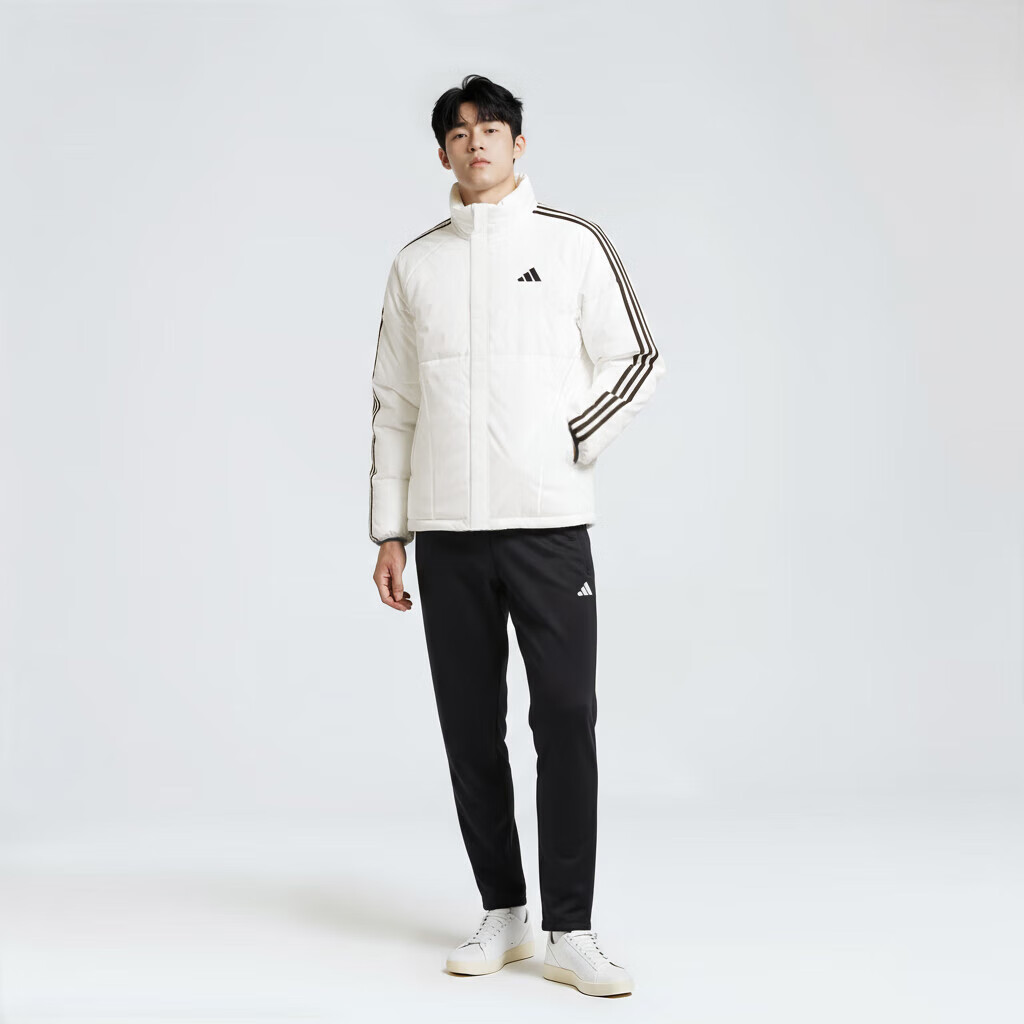 Adidas Men's Sports Style Series 3S LW D JKT Short Down Jacket KC2489 Han Yu White 2XL 4