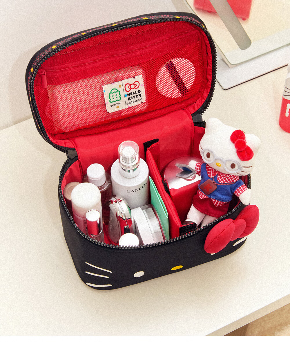 Toutou Hello Kitty Cosmetic Bag Toiletry Storage Pencil Case Children's Day Birthday Gift for Girlfriend 26