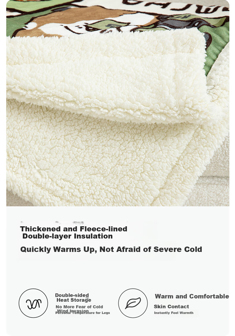 Shandian Cartoon Blanket, Nap Sofa Throw, Autumn And Winter Thick Style, Leg Cover, Shawl, Workstation Lazy Person's Single Office Air Conditioning Blanket 4