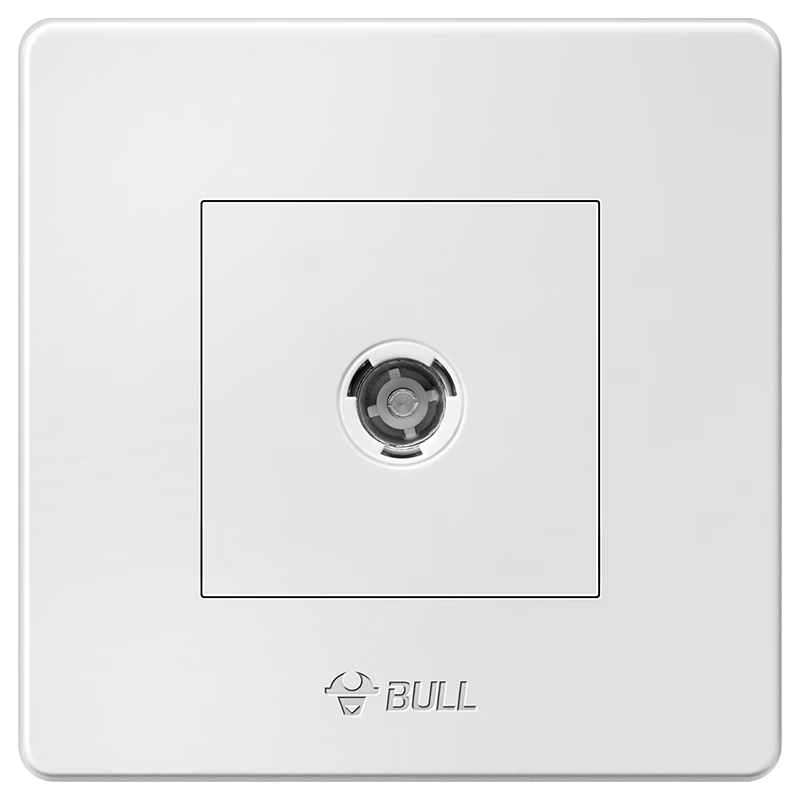 BULL Wall Socket G07 Series, Single TV Socket, 360-Degree Elbow, G07T103, Ivory White, Concealed Installatio