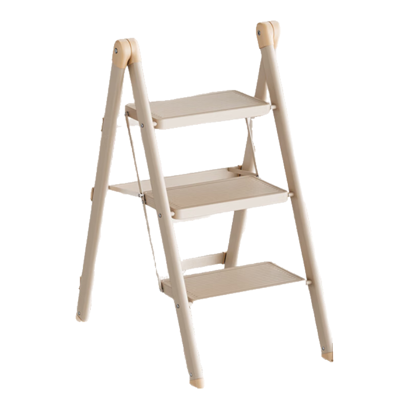 DELIXI Household Ladder Multifunctional Folding A-Frame Thickened Aluminum Alloy Portable Step Ladder Small Climbing Ladder