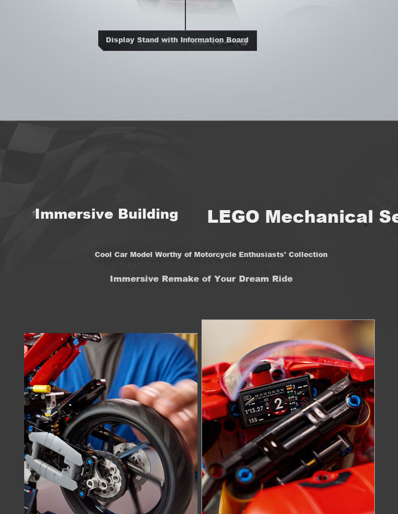 LEGO Technic 42202 Ducati V4S Motorcycle Building Set, Toy for Boys And Girls, Birthday Gift, Home Decoratio 10