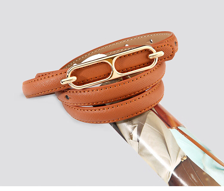 CARTELO Women's Leather Belt, Korean-Style Decorative Casual Cowhide Waistband, Simple Versatile Pin Buckle Trouser Belt, Girlfriend Gift 12