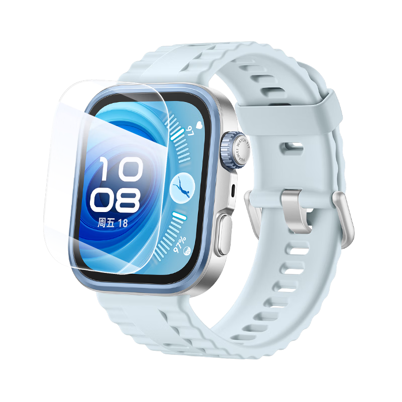 Langling [2 Pieces | AR Anti-Reflective] Tempered Glass Screen Protector for Huawei WATCH FIT 4 Pro, HD Scratch-Resistant Full Coverage Protective Film