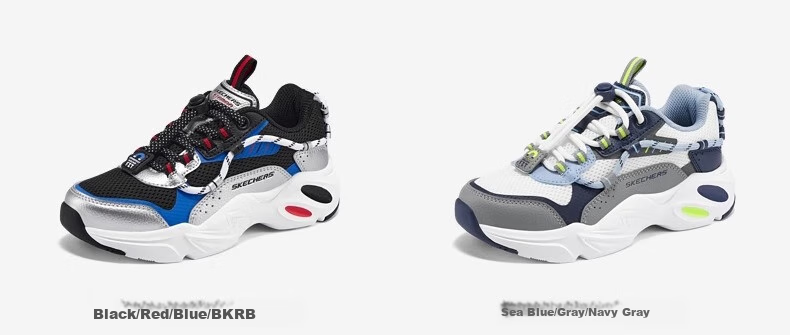 Skechers Official Children's Meteor Bear Classic Sneakers, Fashionable Comfortable Casual Sports Shoes 319073L 2