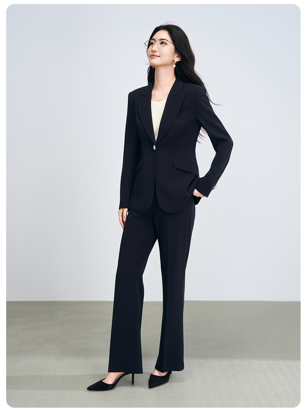 Miss Bird Women's Suit Set High-End Formal Small Size Professional Outfit National Exam Commuting Interview Blazer 2