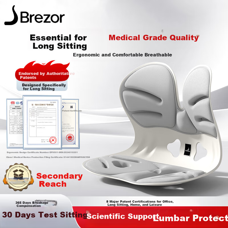 Beilizheng Ergonomic Lumbar Support Seat Cushion Office Chair Cushion Long Sitting Aid Mother's Day Gift