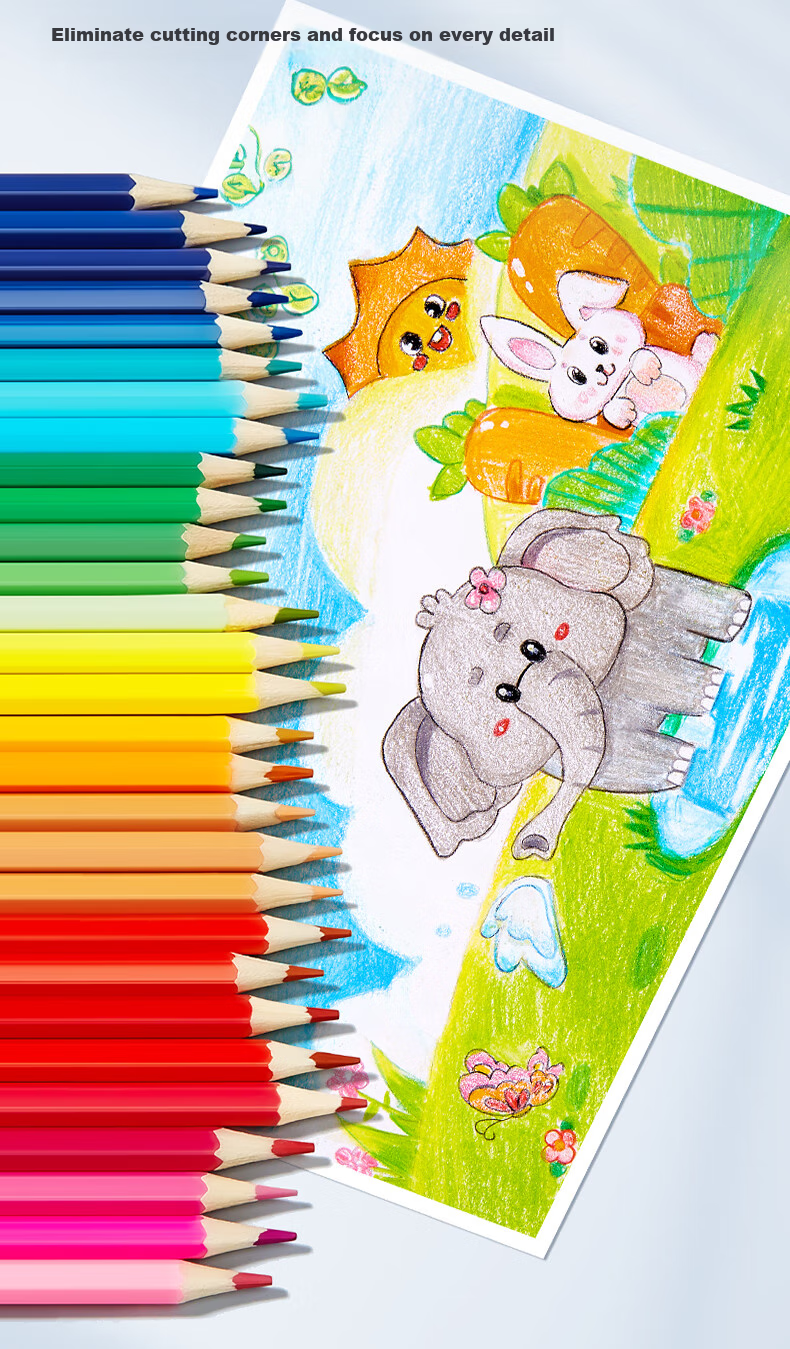 Touch Mark 36-Color Oil-Based Colored Pencils for Students, Art Drawing, Children's Coloring, Sketching, Boys and Girls Birthday Gift, Outdoor Sketching, Kite Drawing Colored Pencils 3
