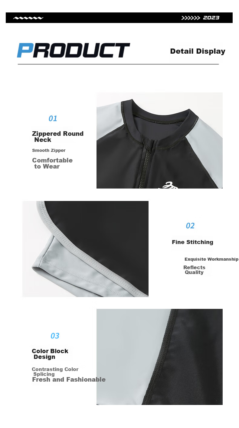 Yifu Quick-Dry Sun Protection Wetsuit for Men, Two-Piece Long Sleeve And Pants Set, Snorkeling Suit, Couple's Swimwear, Women's Surfing Suit 15
