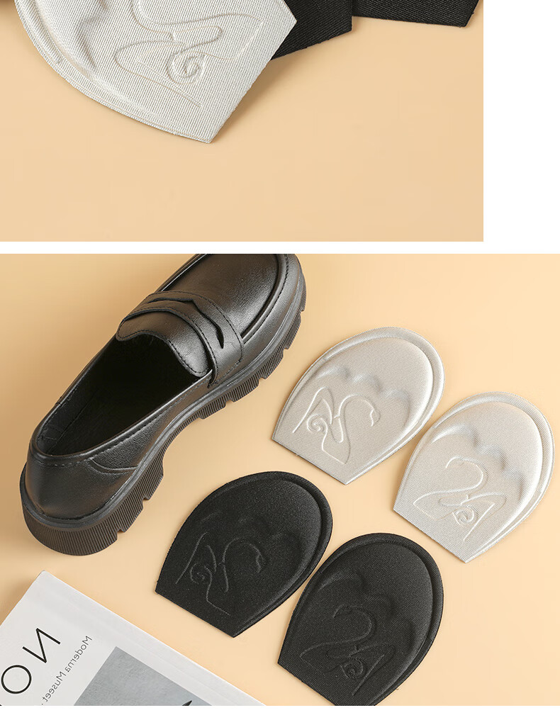 FOOTOPPO Forefoot Cushion Half Insole for Women High Heels Leather Shoes Half Size Thickened Shoe Pad Foot Protector 14