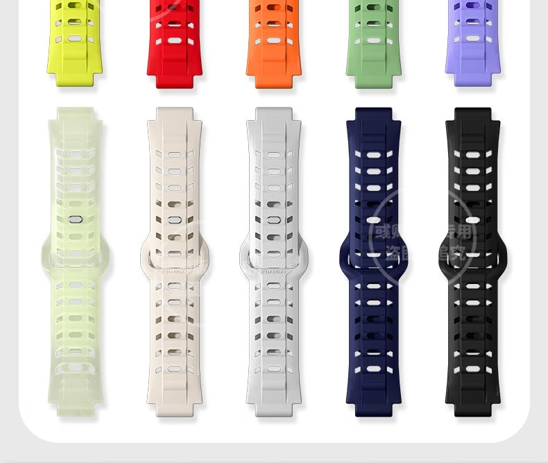 CHENSONG Silicone Breathable Mesh Strap for Xiaotiancai Z/Q/N/Y/D Series Kids' Smartwatch Black 8