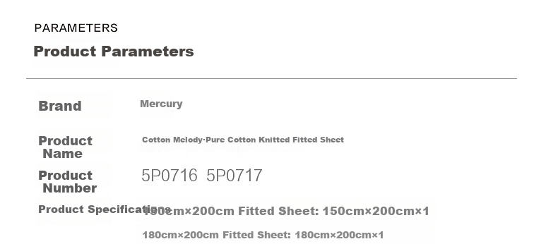 Shuixingjiafang Cotton Fitted Sheet, 100% Cotton Bed Cover, Class A Bedding, Knitted Cotton Mattress Protector, Protective Cover, 1.8x2 Meters 18