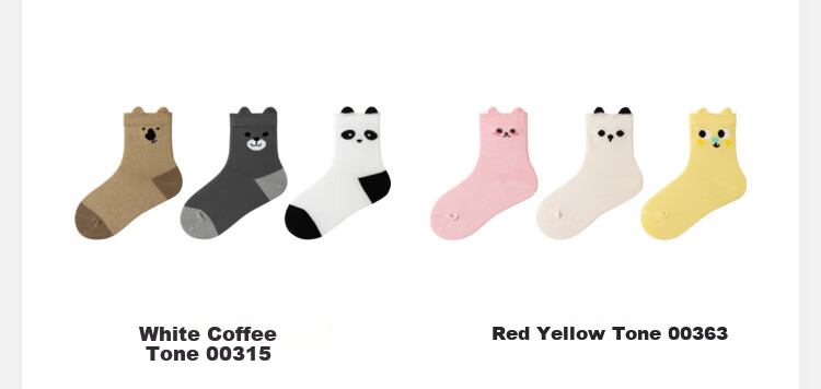 Minibala Boys And Girls Spring Cotton Elastic Breathable Socks, Cute Animal Design for Babies [3 Pairs] 6