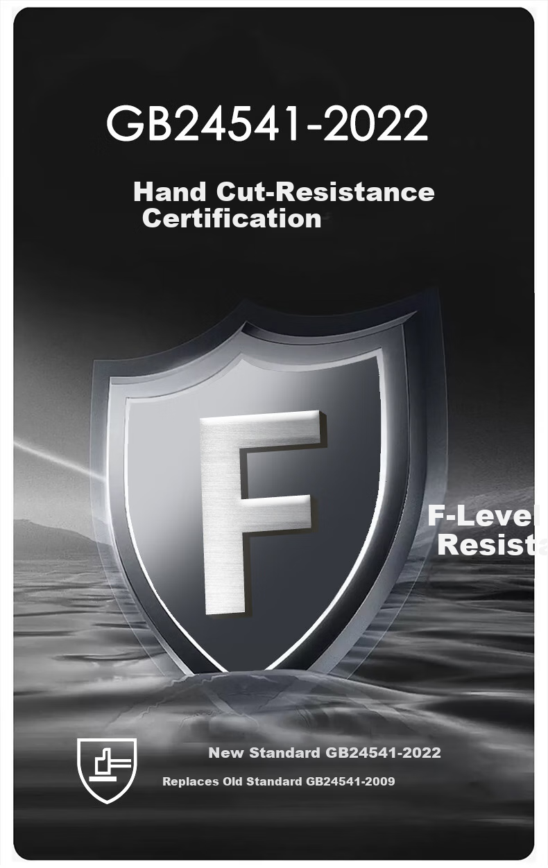 Henghui A9 Level Cut-Resistant Gloves, Tungsten Wire Thickened Anti-Cutting Non-Slip Wear-Resistant Touchscreen Compatible, Industrial Work Steel Plate Glass Protective Gear, DGX25 5