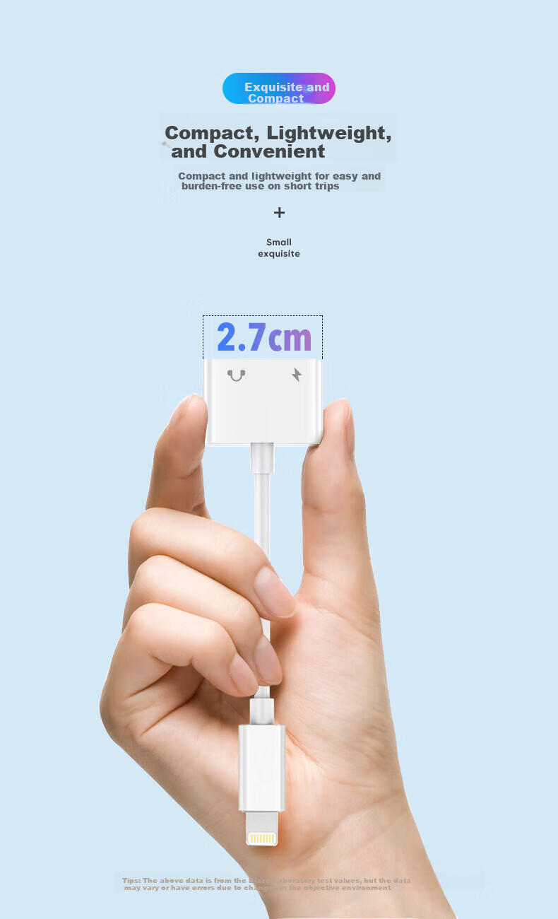 BIAZE Two-In Adapter for Apple Earphones: Charging + Music Streaming Compatible with IPhone 11/12pro/13/14/XR/8, Audio Converter for Calls, Charging And Music 7