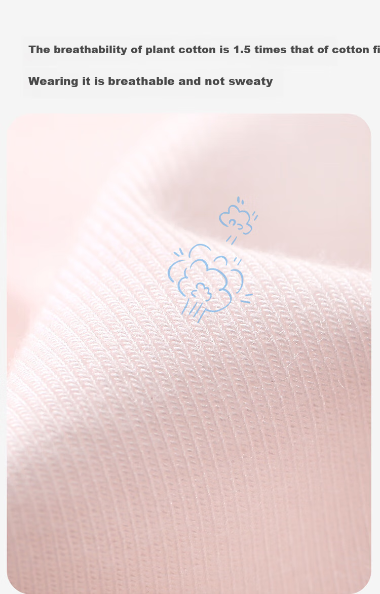 Jiusuiban Plant Cotton Children's Underwear, Girls' Class A Invisible Thin Bra, for Ages 11-13, Puberty Girls' Mid-Length Vest 5