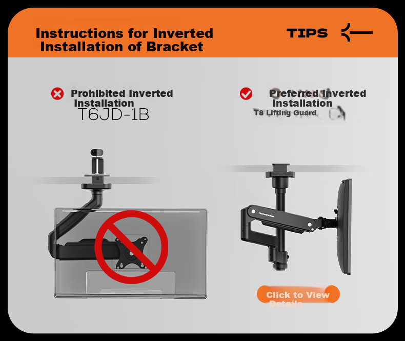 Songneng Monitor Stand, Computer Stand Display Arm, Computer Desk Screen Bracket, Quick Assembly Bracket, Monitor Riser, Compatible with Zhuowei T630S-1B 7