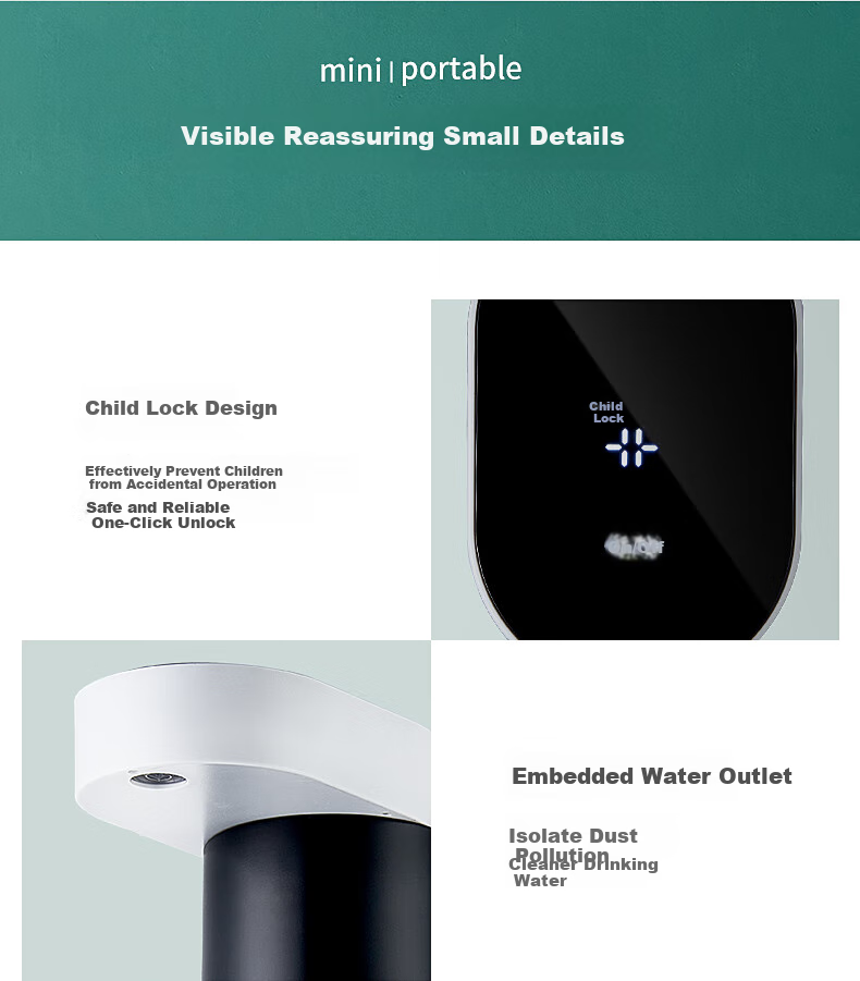 Zhuolang Portable Electric Kettle, Hot Water Boiler, Instant Heating Water Dispenser, Mini Travel Kettle, ZL-2019 15