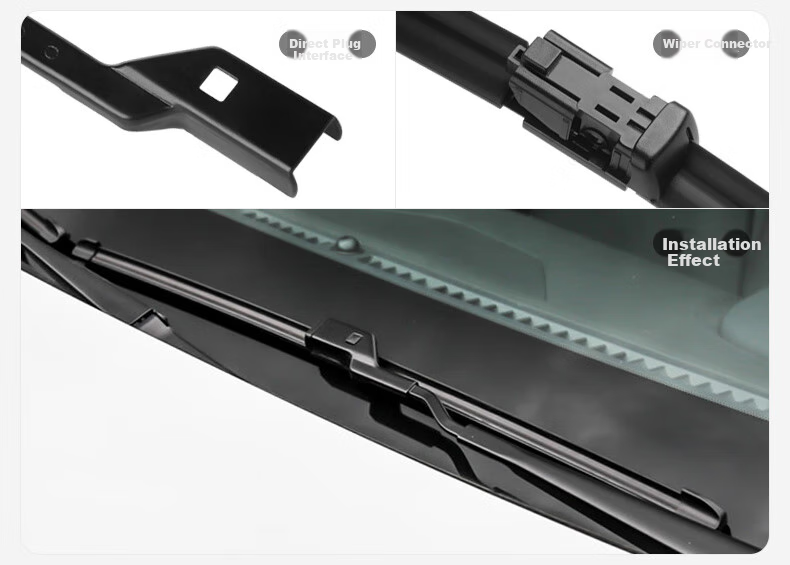 Paisu 2016-2026 Mazda CX4 Frameless Wiper Blades, CX-4 Windshield Wipers, Car Rubber Strips, Original Factory Silent 24+18B2 1
