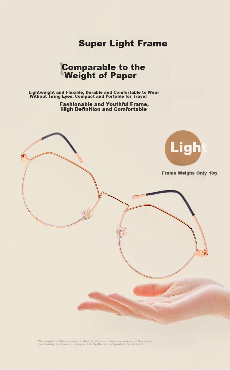 Mr. PuTian Reading Glasses for Men And Women, Anti-Blue Light, High Definition, Authentic, Fashionable, Youthful-Looking Presbyopic Glasses, 200 Degrees, for Ages 55-59 5