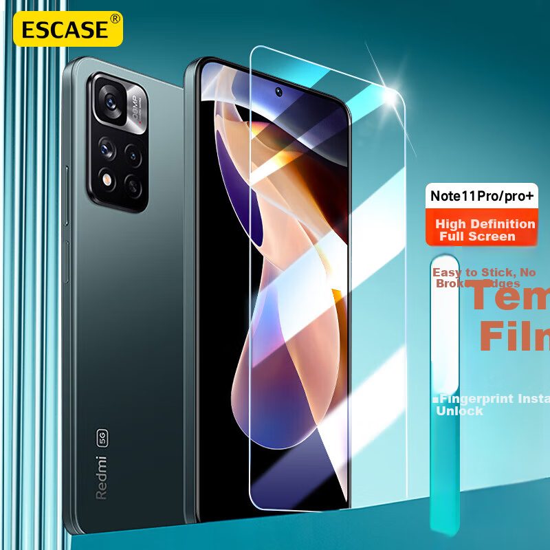 Защитное стекло для экрана ESCAPE для Xiaomi Redmi Note 11 Pro/Pro+, прозрачное, закаленное стекло, защита от царапин