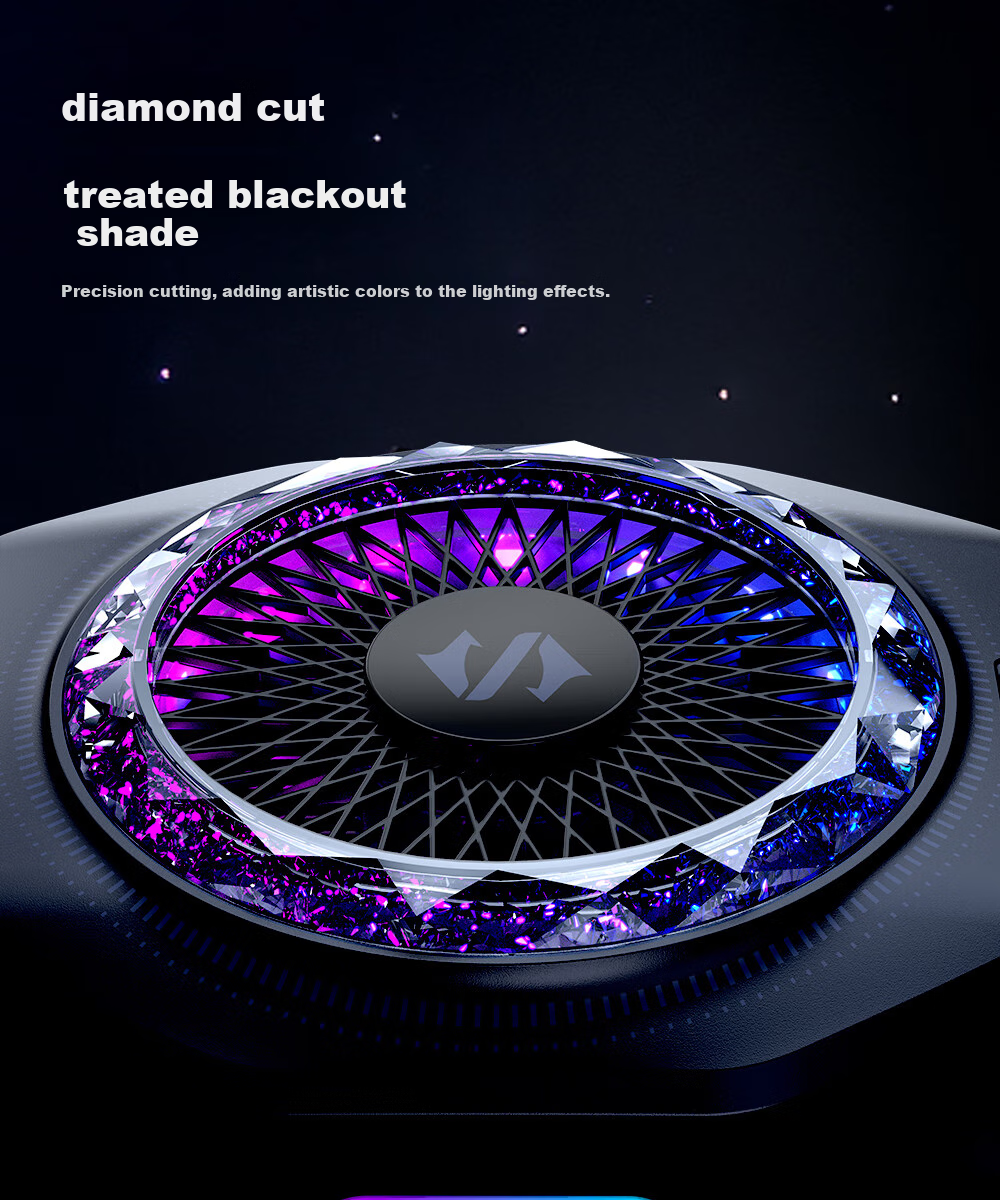 Heisha 5Pro Magnetic Phone Cooler for Gaming, Live Streaming, Semiconductor Cooling Back Clip, Temperature Reduction, Suitable for Apple IPhone 17 Pro Max, Huawei, Xiaomi Red Magic AI 22