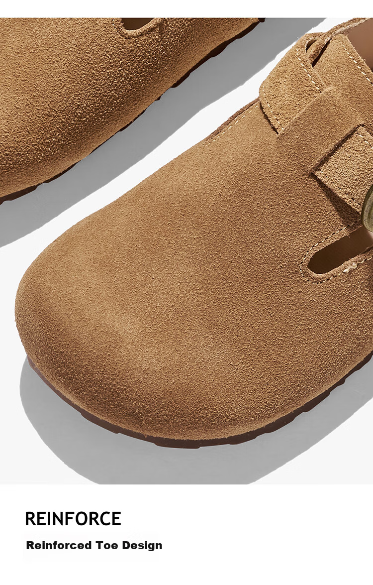RED DRAGONFLY Children's Autumn Shoes, Boys And Girls Flats, Girls Soft-Soled Birkenstock Shoes, Small Leather Shoes Q51BPPF406, Camel Color, Size 29 16