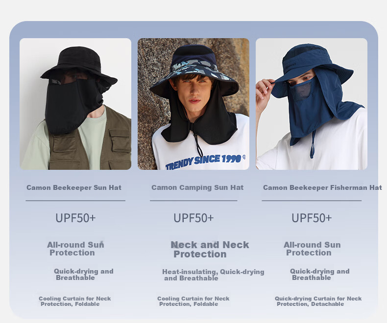 Kenmont Spring And Summer Protective Sun Hat for Men, All-Around Sun Protection Hat, Foldable UV-Resistant Sun Hat Km-3709 1