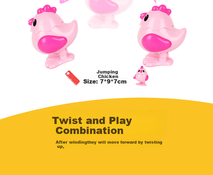 TaTanice Wind-Up Toy Set of 12 Including Bouncy Chicken And Octopus, Pull-Back Nostalgic Toys for Boys And Girls, Birthday Gift 10