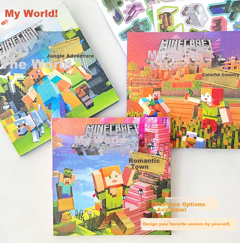 MAILE KID My World Magnetic Quiet Book, Children's No-Cut Magnetic Sticker Toy, Birthday Gift for Boys And Girls 5
