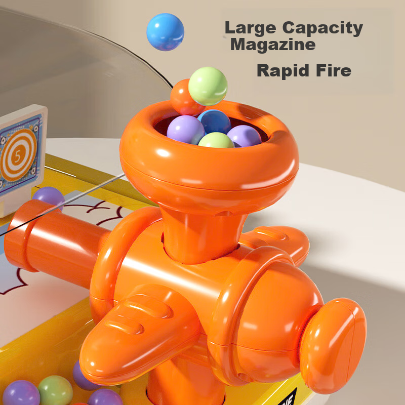 Kuangyeqishi Children's Marble Machine, Early Education Game with Shooting Mechanics, Interactive Parent-Child Tabletop Game for Ages 3-6, Birthday Gift Duck