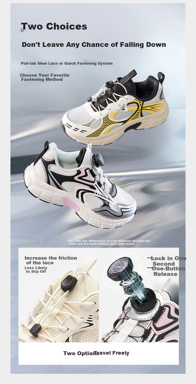 BALABALA Children's Sports Shoes for Boys And Girls, Non-Slip Breathable New Spring And Autumn Trendy Running Shoes 208325140207 6