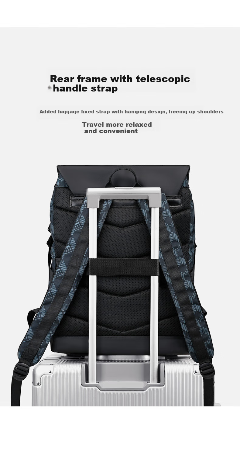 Edison Backpack, Business Commute Leisure Travel Backpack, 16-Inch Laptop Bag, College Student Schoolbag E022-1 10