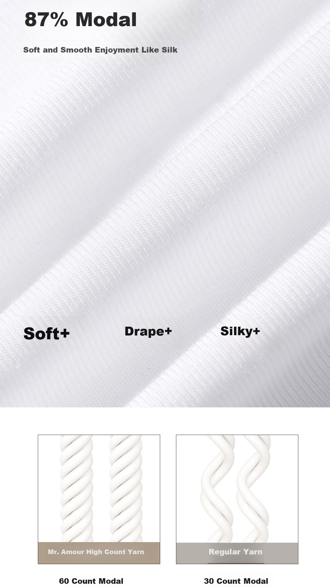 AIMER MEN Men's Modal Wide-Shoulder Undershirt, 3A Antibacterial Seamless Inner Layer, White, Size 170 21