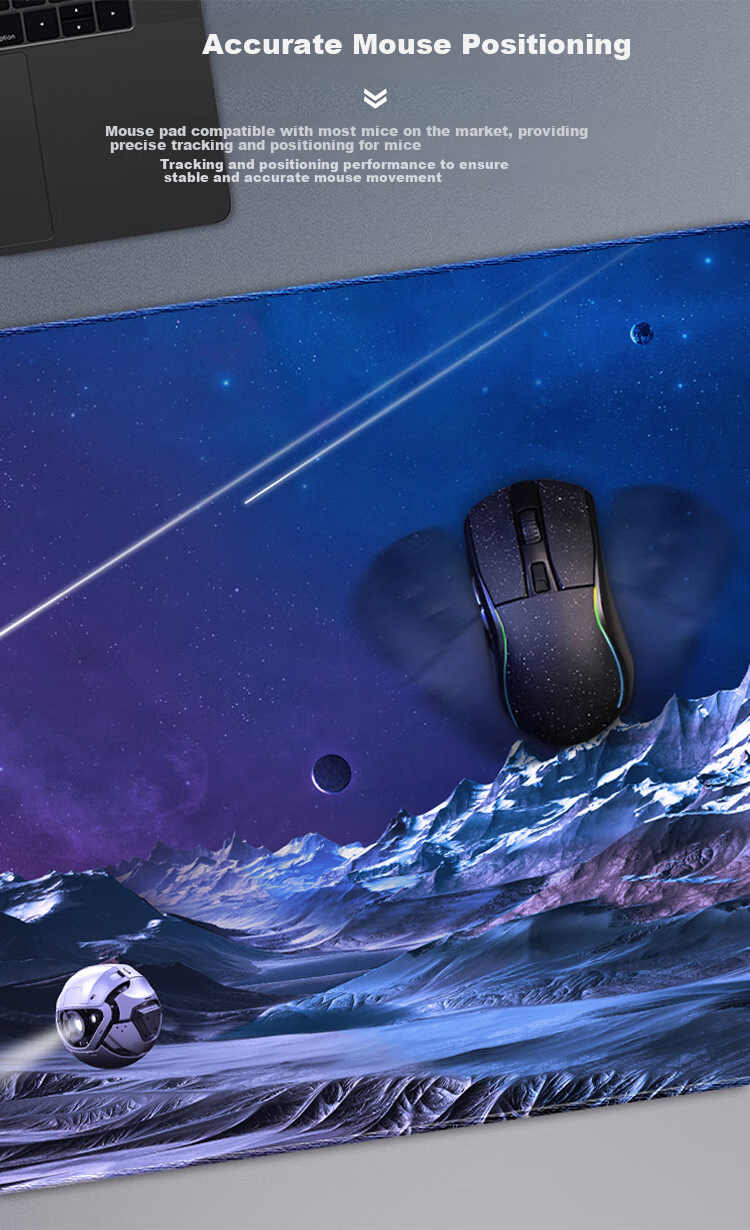 DAREU Gaming Mouse Pad, FPS Smooth Thickened Precision Edge-Locked, Computer Keyboard Office Extra Large Desk Mat, Exploration 1000*400*4mm, Unyielding Contract 2