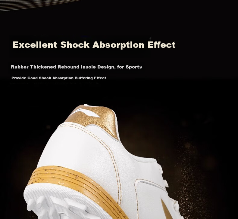 Li-Ning Soccer Shoes with Turf Studs TF for Men, Adults, Children, Students, Teenagers, Artificial Grass Professional Competition Training Cleats Size 39 8