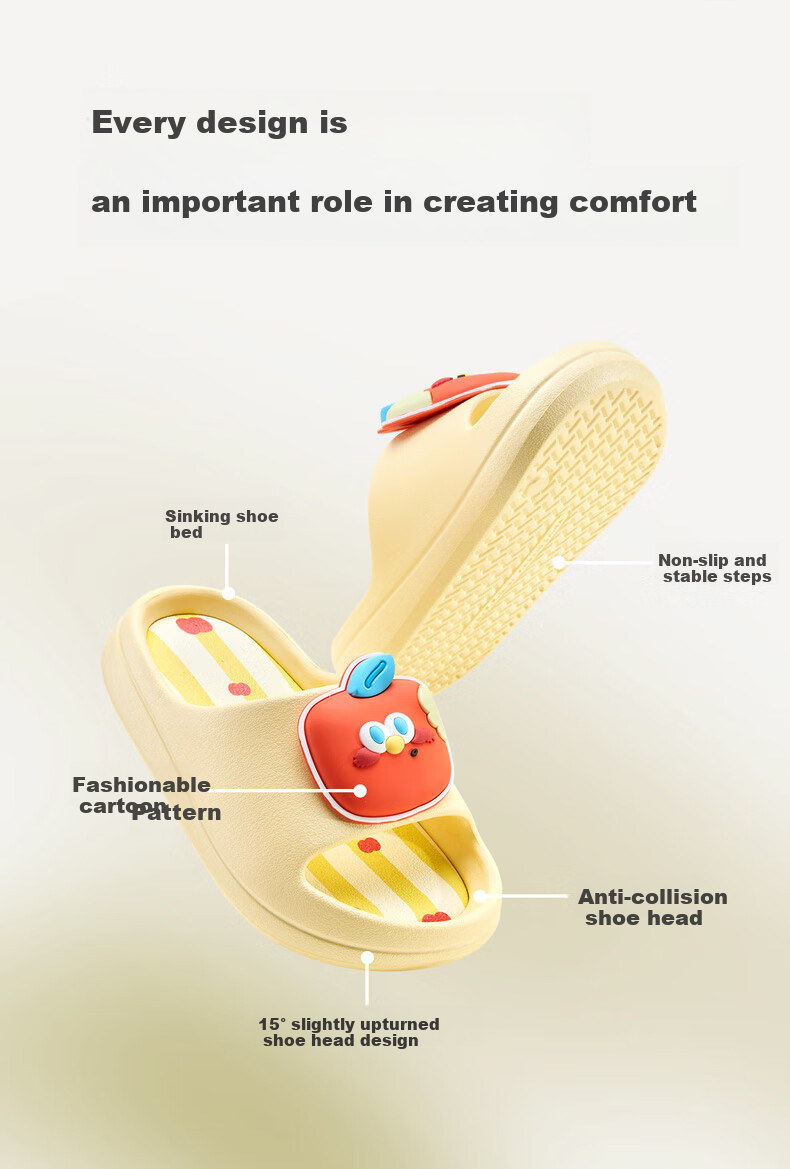Cheerful Mario Parent-Child Children's Slippers, Summer Boys Girls Indoor Home Bathroom Cute Soft-Soled Cartoon Sandals, Family of Three 2