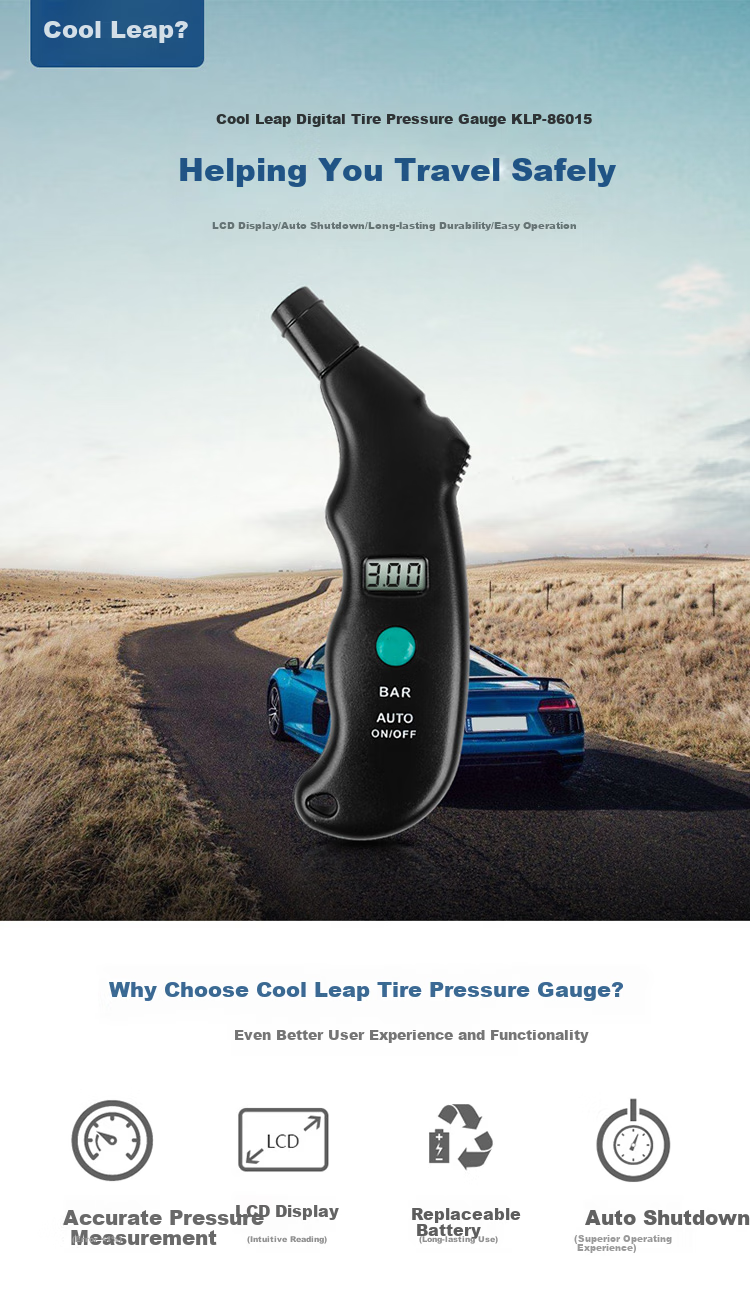 Kulaipu Digital Tire Pressure Gauge, High-Precision Electronic Tire Pressure Meter, Car Tire Pressure Gauge, KLP-86095 1