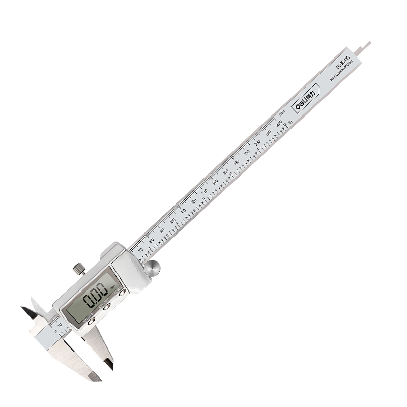 Deli Vernier Caliper, All-Metal High-Precision Digital Caliper, Large High-Definition Screen Electronic Caliper, Complies with National Standards