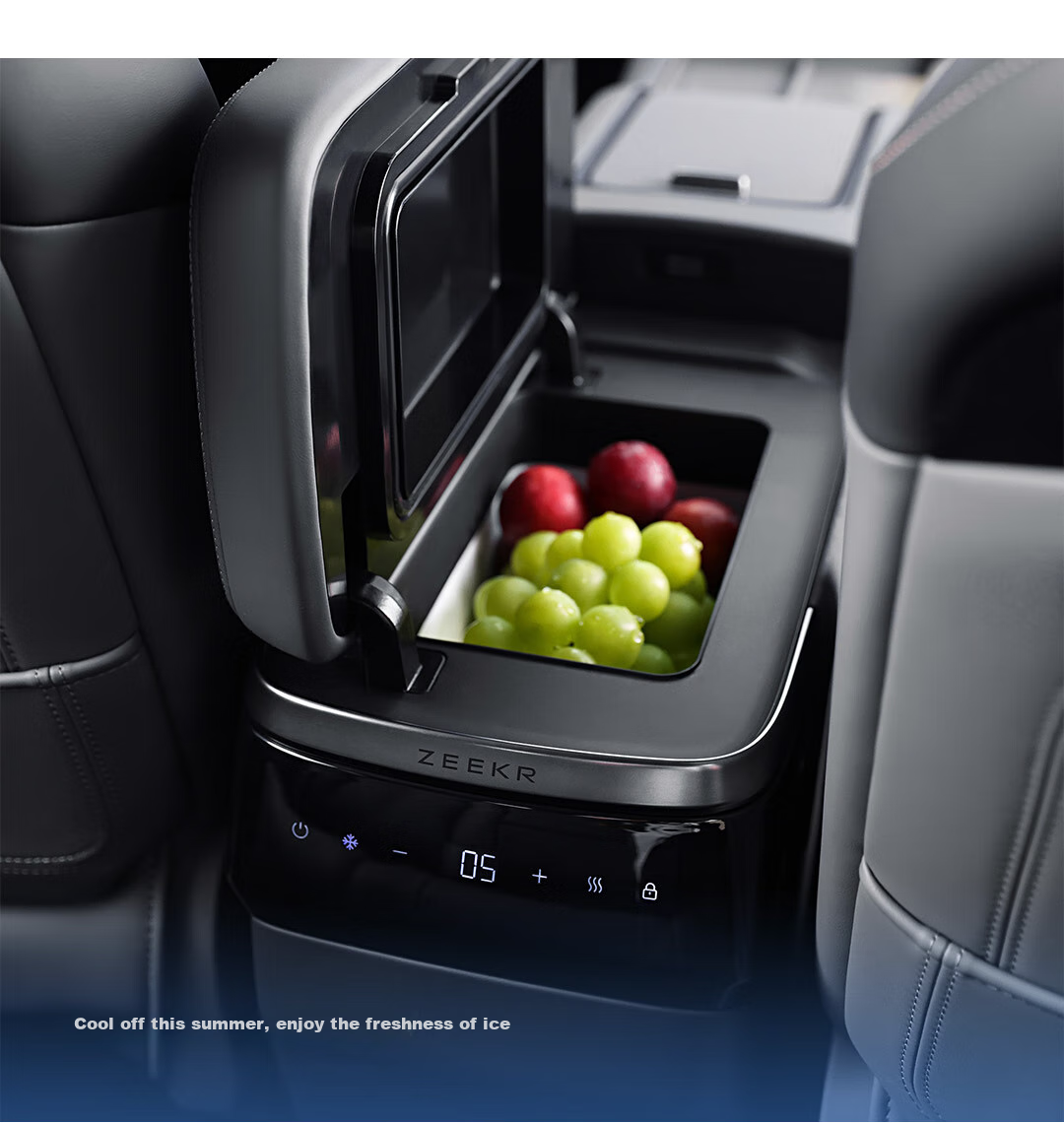 Jike Car Refrigerator, Jike 7X Exclusive Dual-Effect Temperature Control Smart Operation Long-Term Freshness Preservation, Black And Gray Color 6