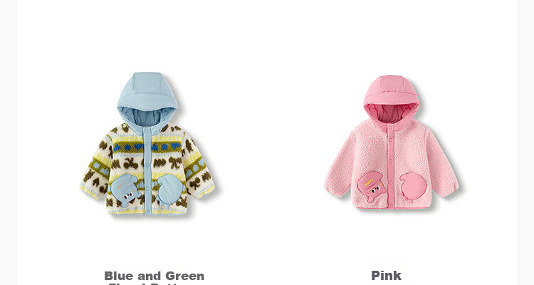 BALABALA Children's Outerwear, Girls' And Boys' Autumn And Winter Fleece Jacket, Anti-Static Warm Clothing, Soft And Cute 9