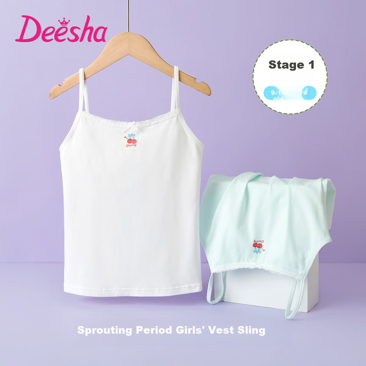 Детский бюстгальтер-топ DEESHA, для девочек 9-12 лет, первый этап развития, 2 шт. в упаковке