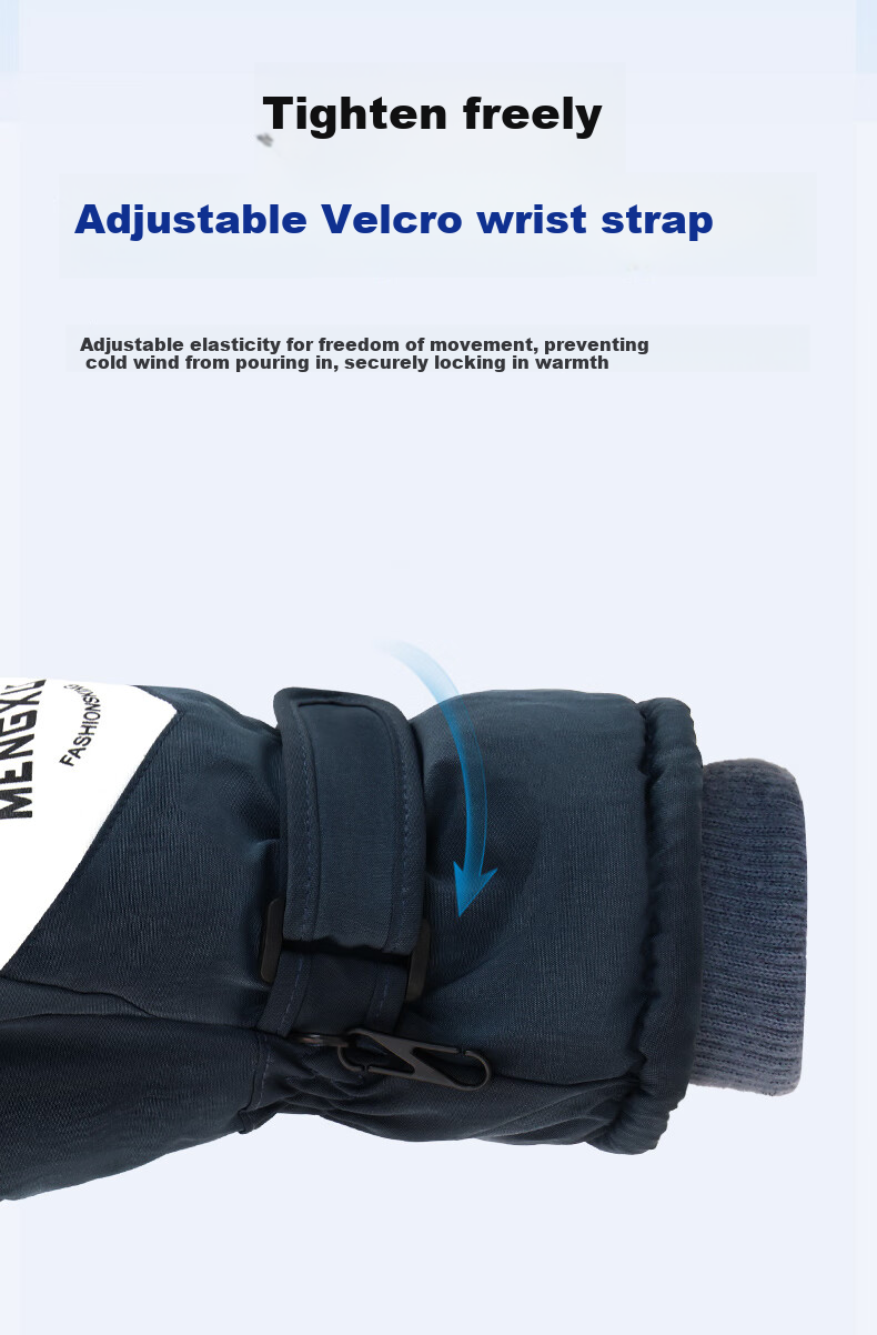 BOSHUJIAN Winter Gloves for Cycling And Skiing, Thickened Warm Gloves for Men And Women Students, Water-Repellent Windproof Cold-Resistant Winter Gloves 13
