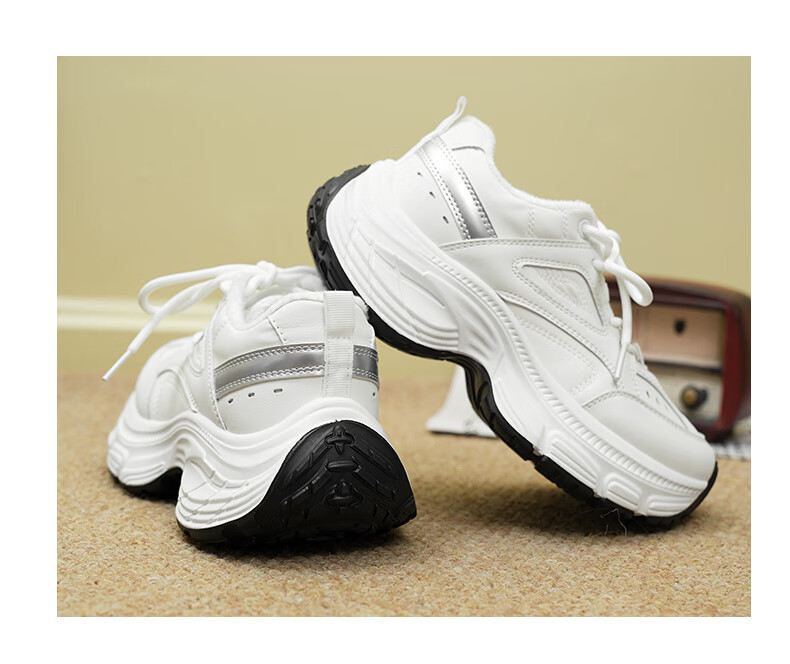 Global Vintage Dad Shoes Women 2025 Autumn Winter New Soft Sole Height Increasing Casual Sports Shoes Women 8